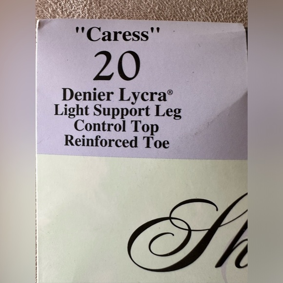 Worthington Sheer Caress Vintage Control Top Pantyhose Long Off Black NWT NIP - Picture 3 of 8